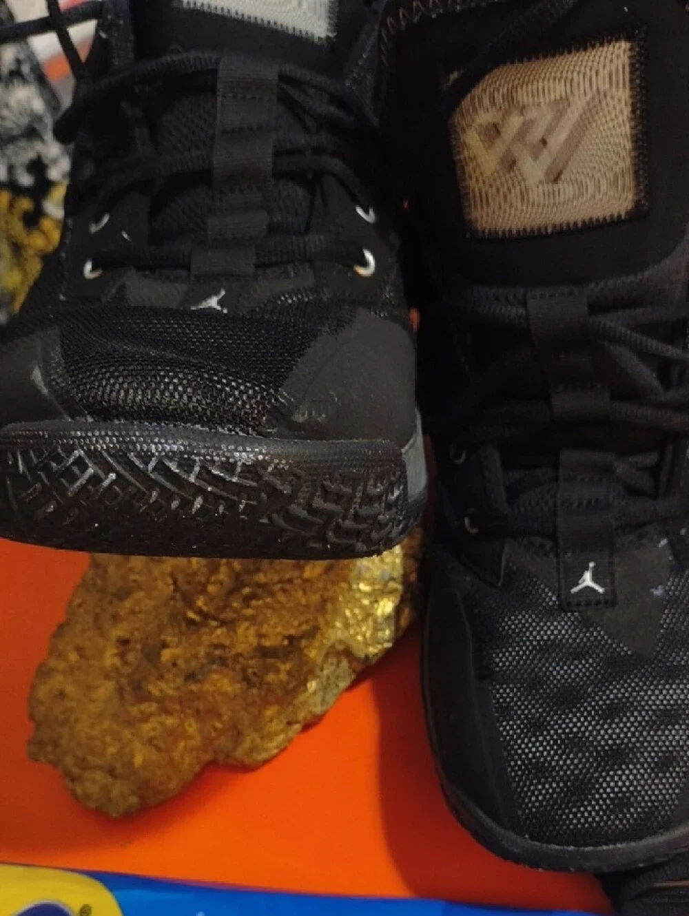 Jordan Black Low-Top Athletic Sneakers-Still look Good!